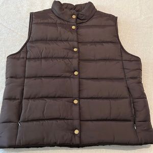 Daisy Fuentes brown puffer jacket